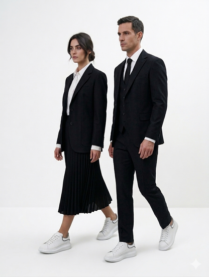 Alexander McQueen White Oversized Lace-Up Sneakers Black Heel & Trim