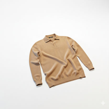 Johnny Collar Merino Wool Sweater Polo