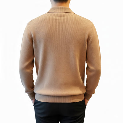 Johnny Collar Merino Wool Sweater Polo