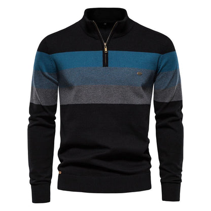AIOPESON Men’s Cotton-Blend Zip-Up Sweatshirt