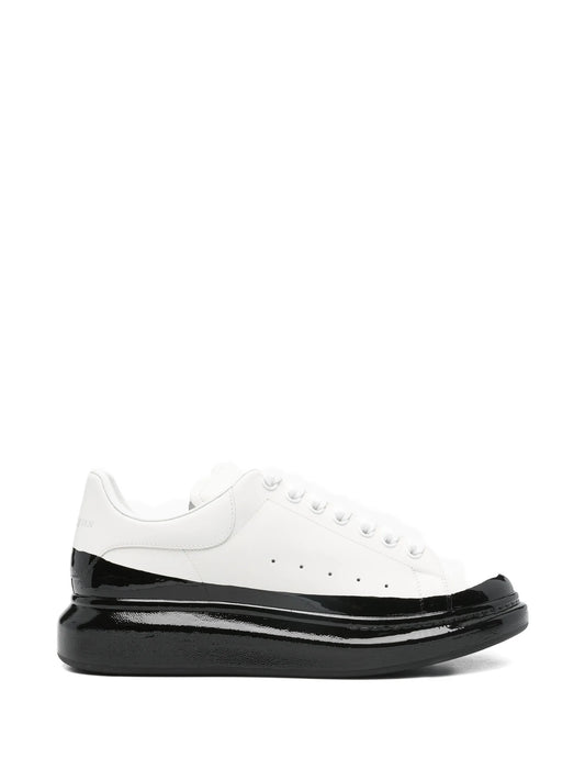 Alexander McQueen Sneakers in Pelle con Suola a Contrasto – Bianche
