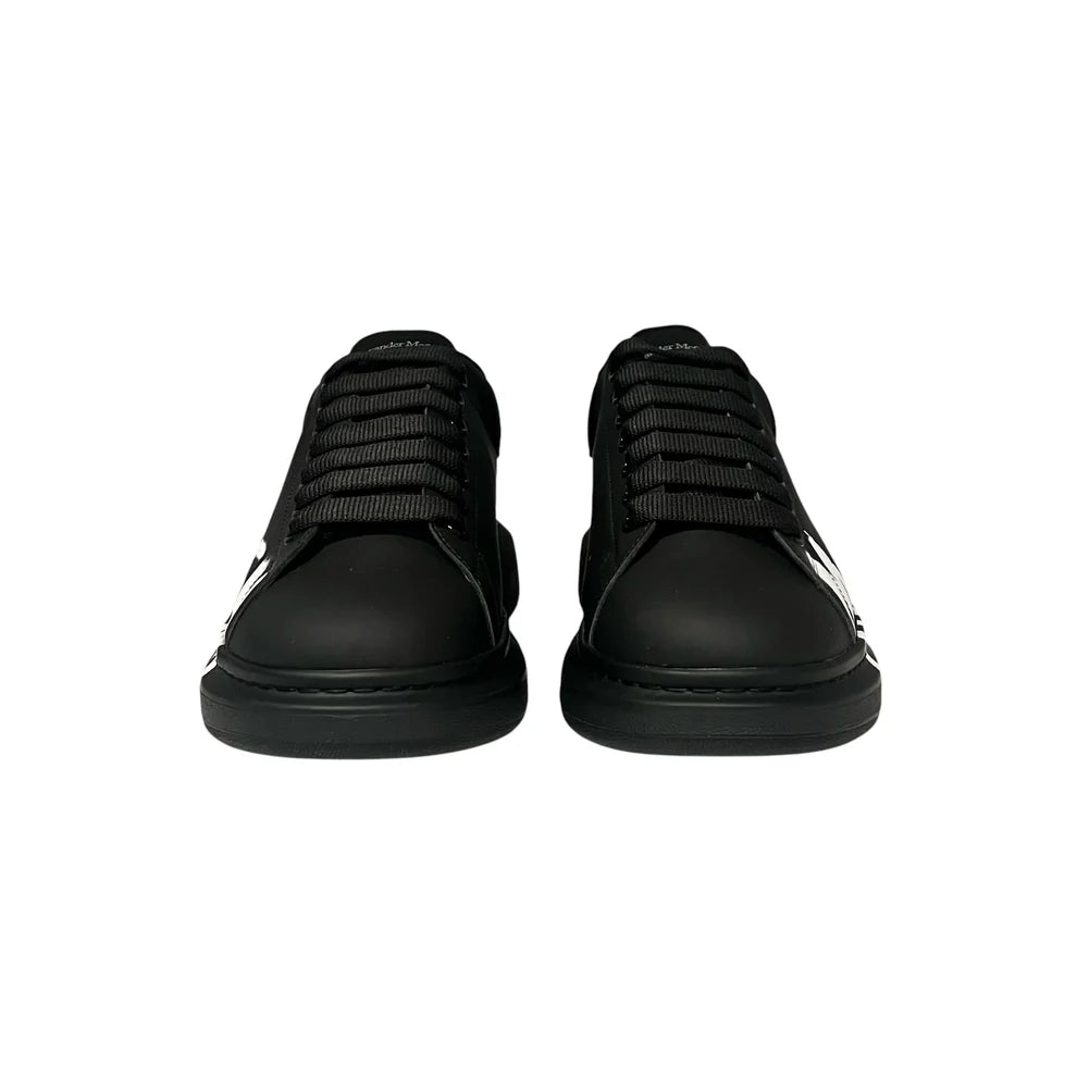 Alexander McQueen Oversized Graffiti Sneakers Nero