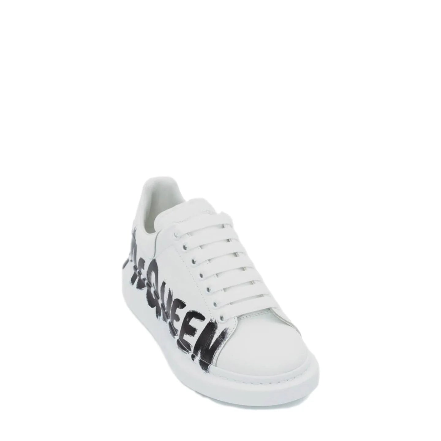 Alexander McQueen Oversized Graffiti Sneakers Bianco