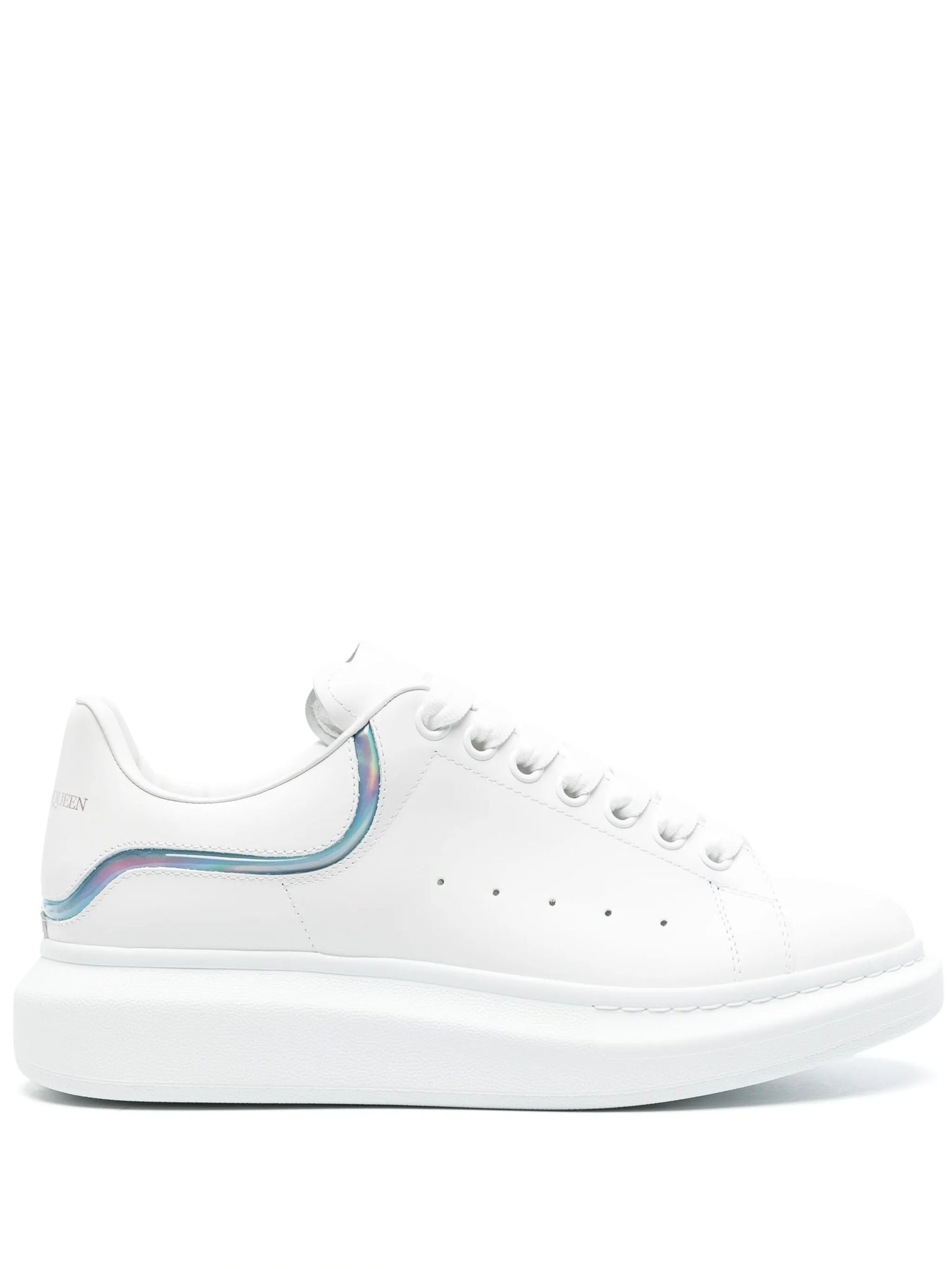 Alexander McQueen Oversized Kožené Tenisky – Bílé / Vícebarevné