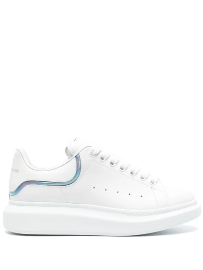 Alexander McQueen Oversized Kožené Tenisky – Bílé / Vícebarevné