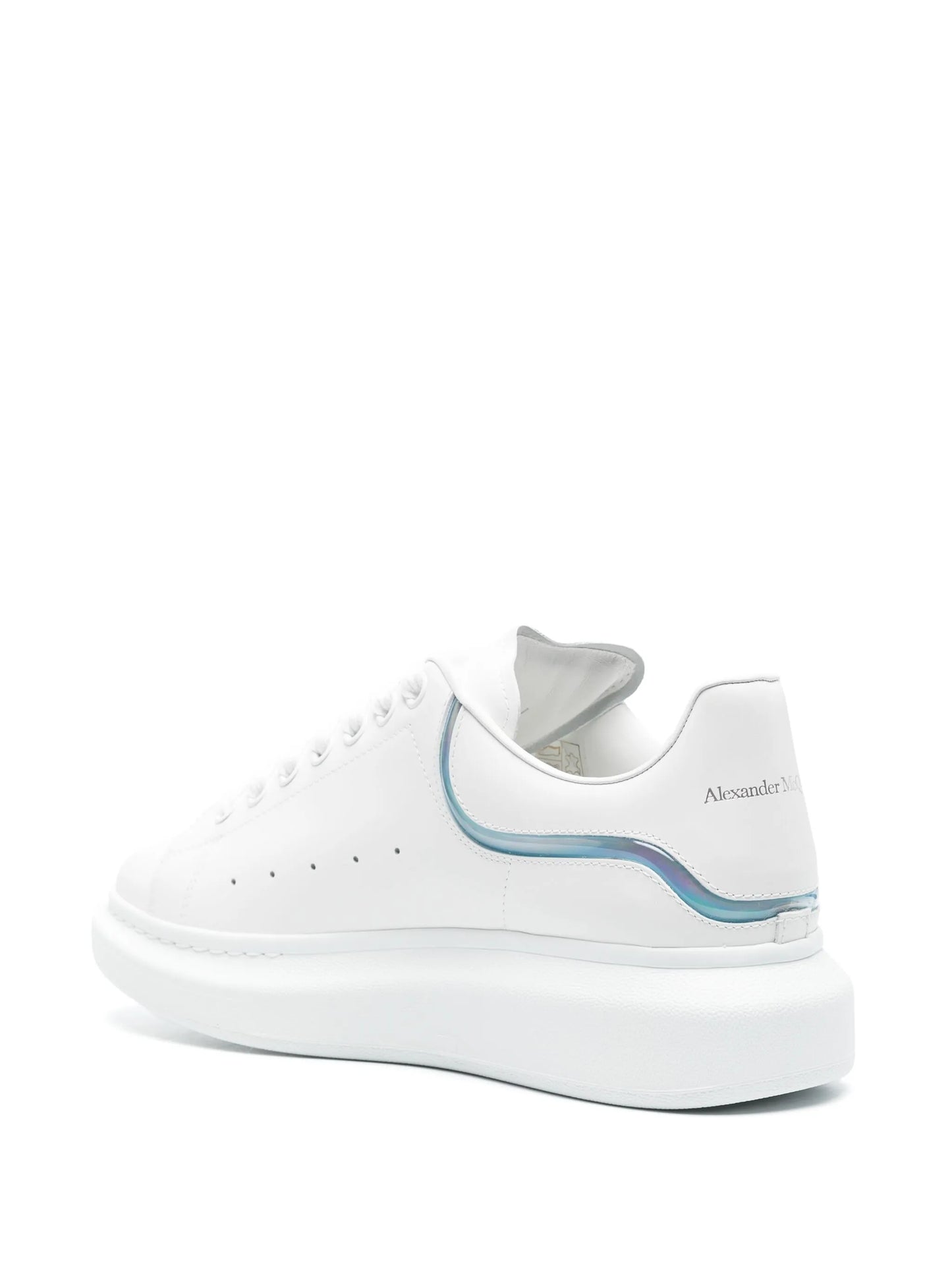 Alexander McQueen Oversized Kožené Tenisky – Bílé / Vícebarevné