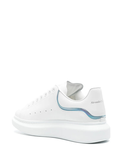 Alexander McQueen Oversized Kožené Tenisky – Bílé / Vícebarevné