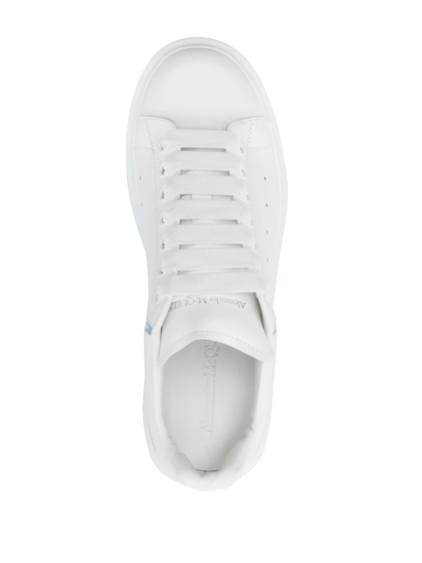 Alexander McQueen Oversized Kožené Tenisky – Bílé / Vícebarevné