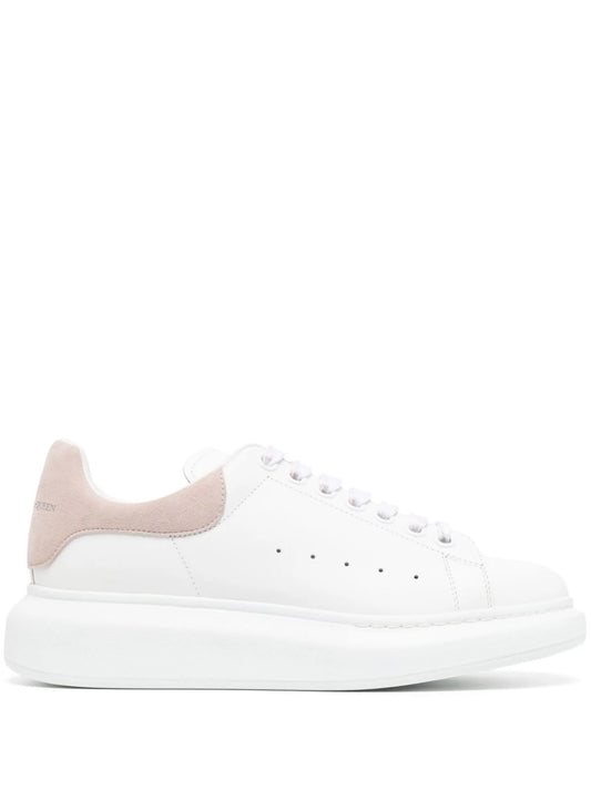 Alexander McQueen Oversized Sneakers Bianco Rosa