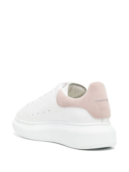 Alexander McQueen Oversized Sneakers Bianco Rosa