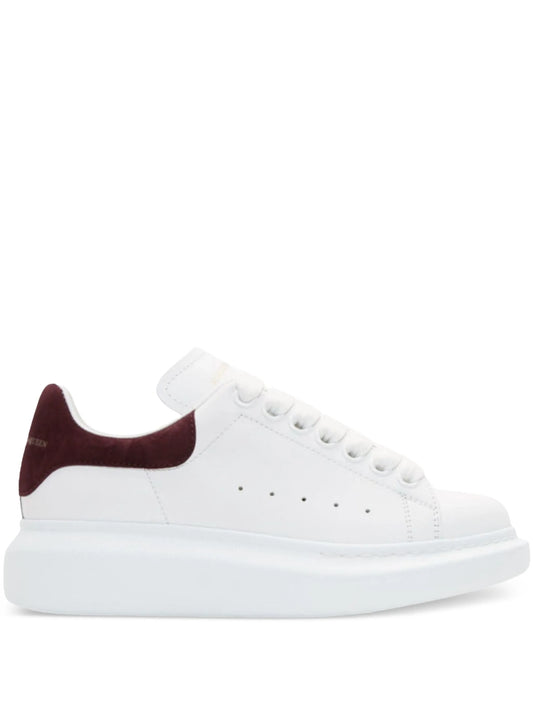 Sneakers Oversize Alexander McQueen Bianco e Bordeaux