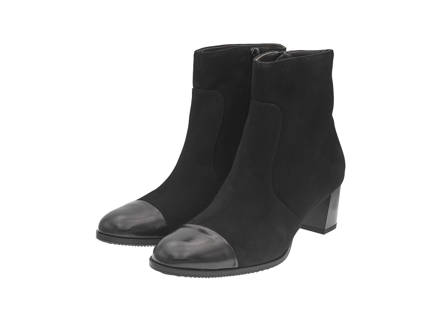 Brunate Ankle boot with shiny toe