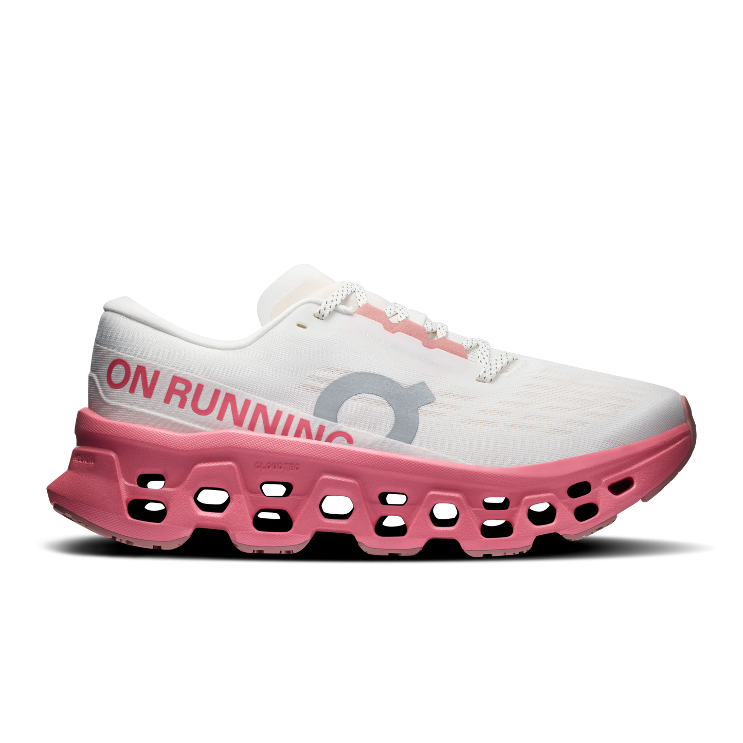 On Cloudmonster 3 Ivory | Camellia Running For Women's Shoes