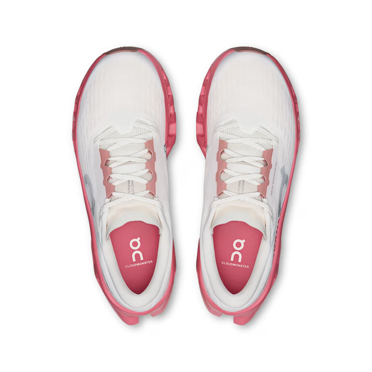 On Cloudmonster 3 Ivory | Camellia Running For Women's Shoes