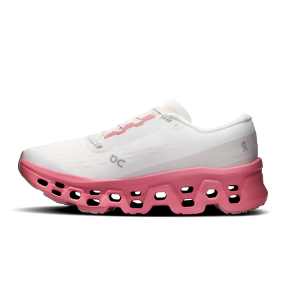 On Cloudmonster 3 Ivory | Camellia Running For Women's Shoes