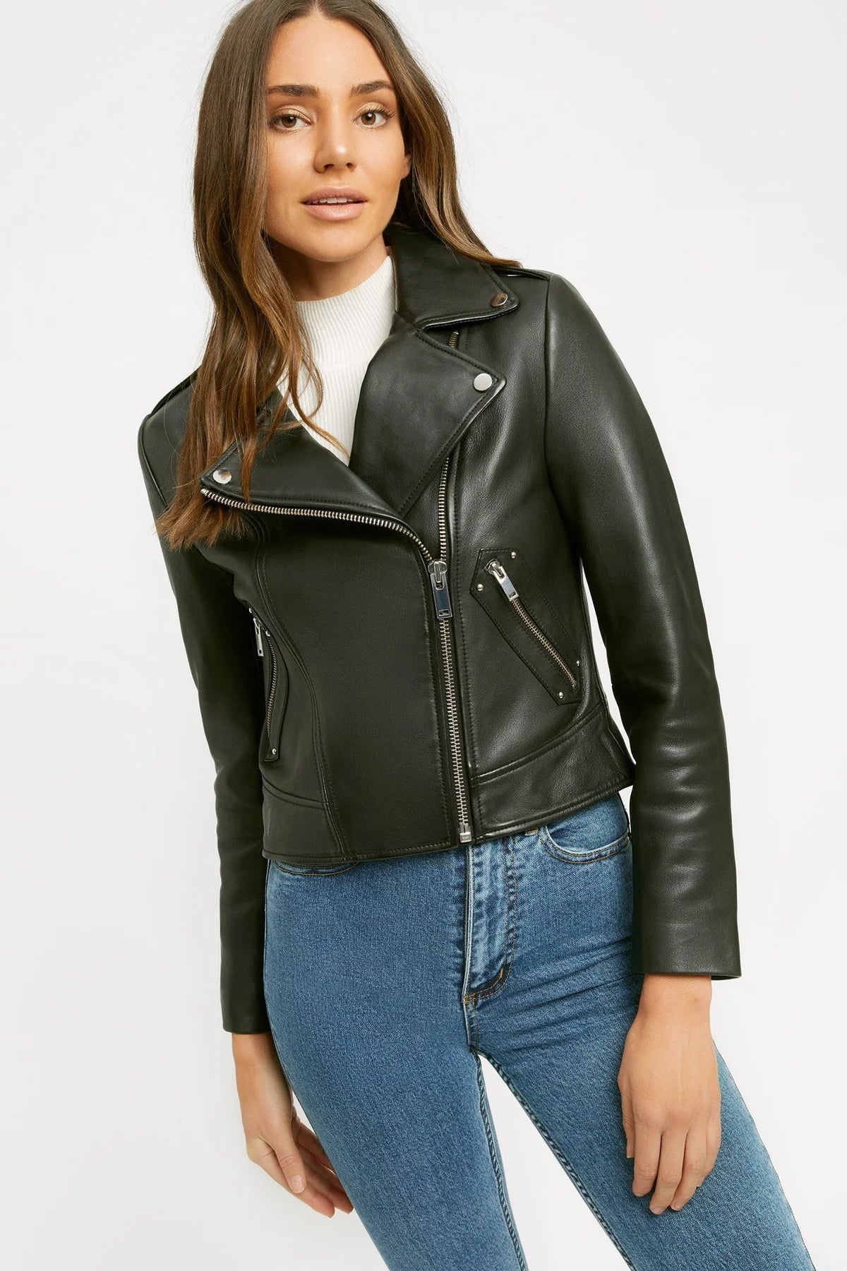 Classic Black Cotton Jacket – Casual Everyday Outerwear