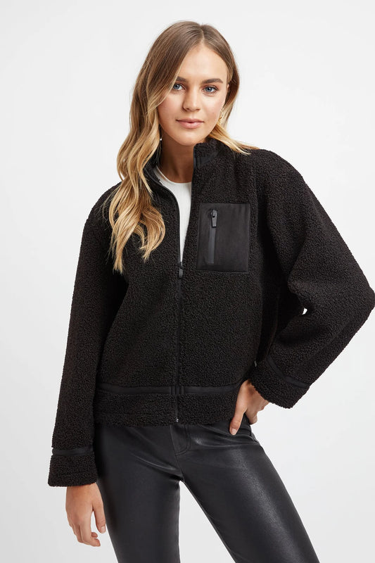 Classic Black Cotton Jacket – Timeless Outerwear