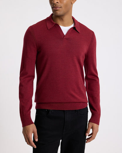 Johnny Collar Merino Wool Sweater Polo
