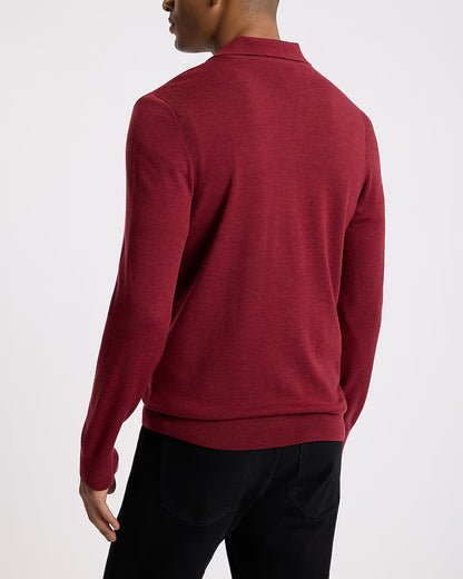 Johnny Collar Merino Wool Sweater Polo