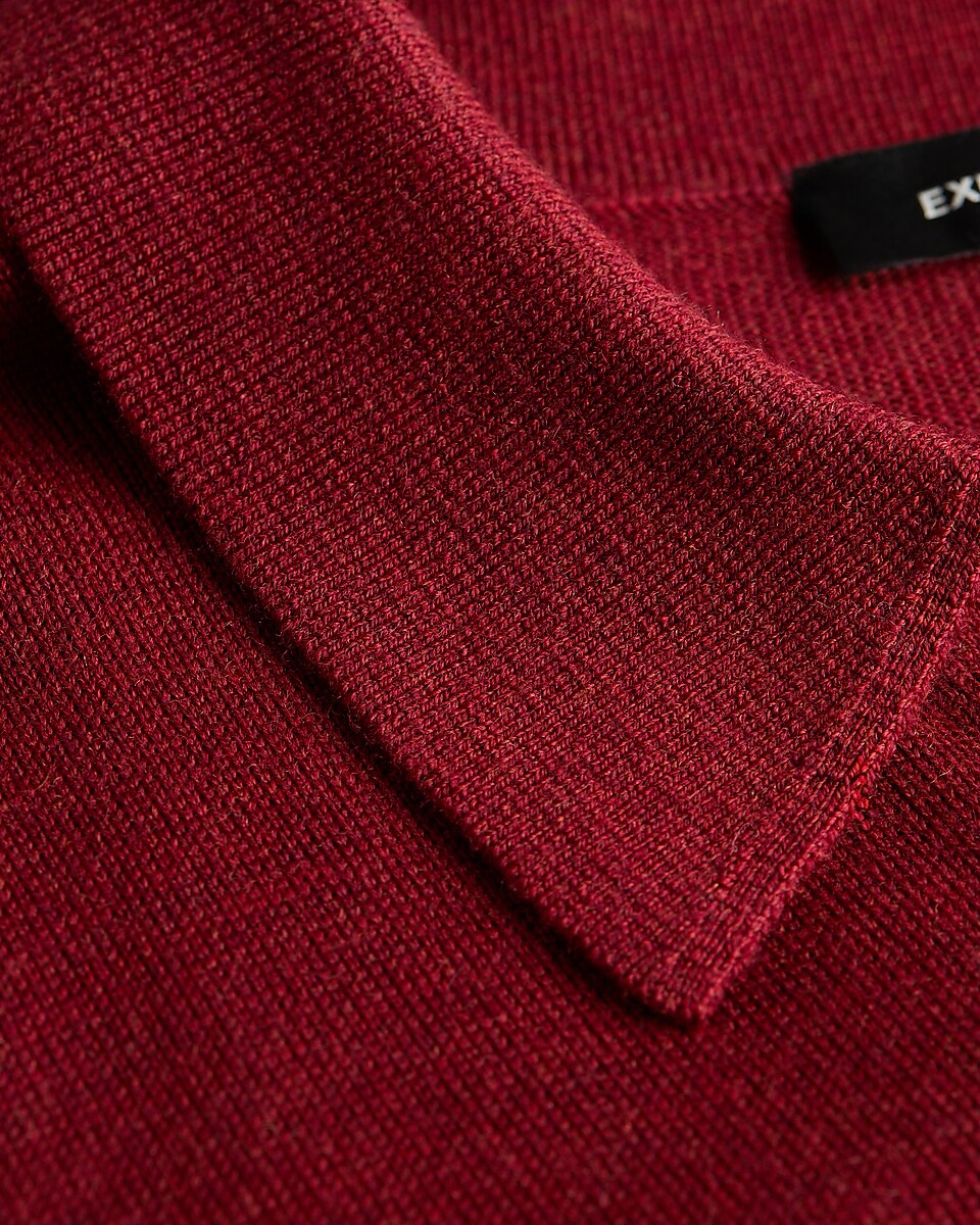 Johnny Collar Merino Wool Sweater Polo