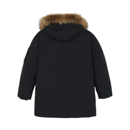 Chaqueta acolchada de ganso medio Gorpcore Outpocket Fur de MLB