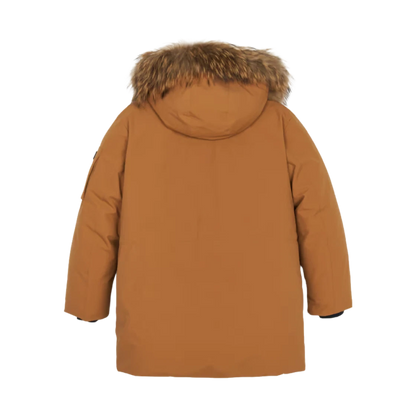 Chaqueta acolchada de ganso medio Gorpcore Outpocket Fur de MLB