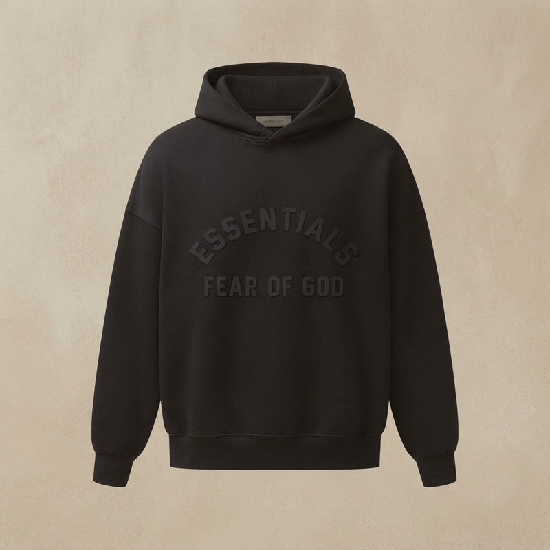 ESSENTIALS FEAR OF GOD Unisex Hoodie - Jet Black
