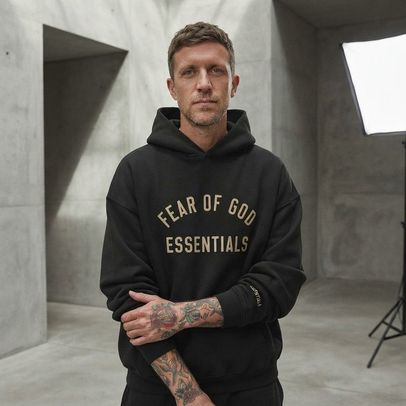 FEAR OF GOD ESSENTIALS Unisex Hoodie - Black