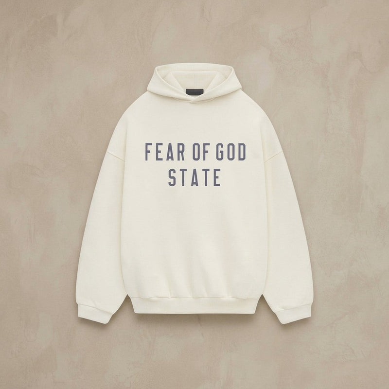 FEAR OF GOD STATE Unisex Hoodie - Cream