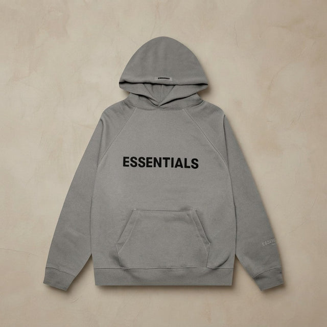 ESSENTIALS Logo Unisex Hoodie - Grey