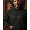 ESSENTIALS Logo Unisex Hoodie - Black