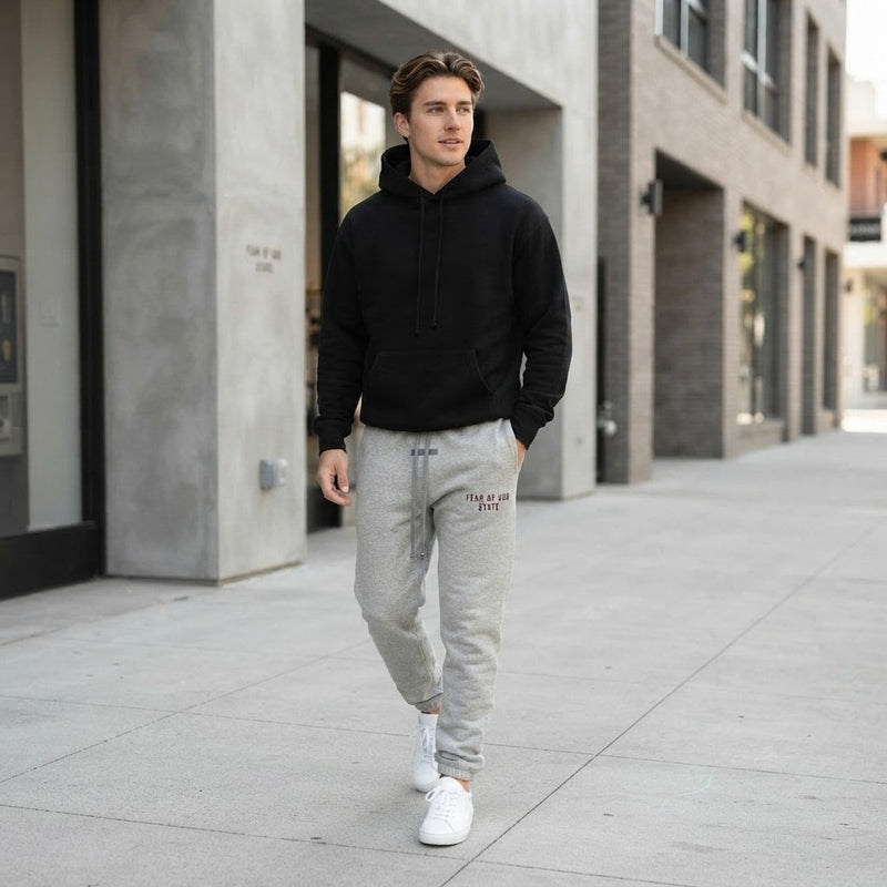 FEAR OF GOD STATE Unisex Sweatpants - Heather Grey
