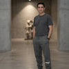ESSENTIALS Reflective Logo Unisex Sweatpants - Dark Grey