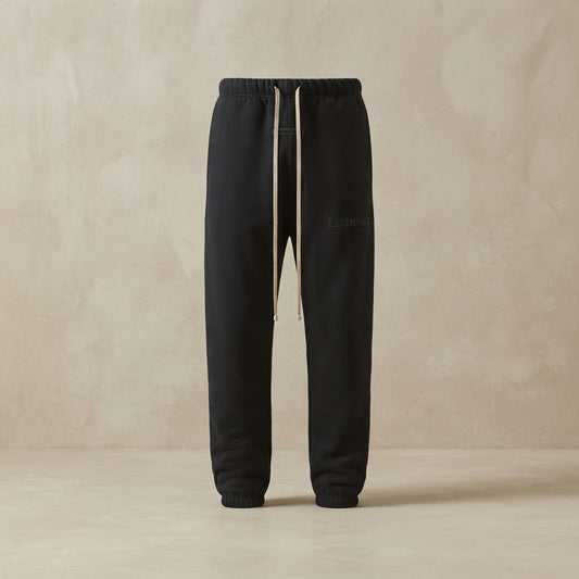 ESSENTIALS Logo Unisex Sweatpants - Black