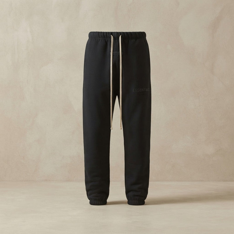 ESSENTIALS Logo Unisex Sweatpants - Black