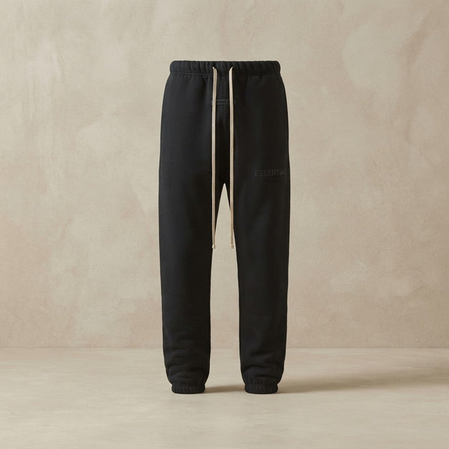 ESSENTIALS Logo Unisex Sweatpants - Black