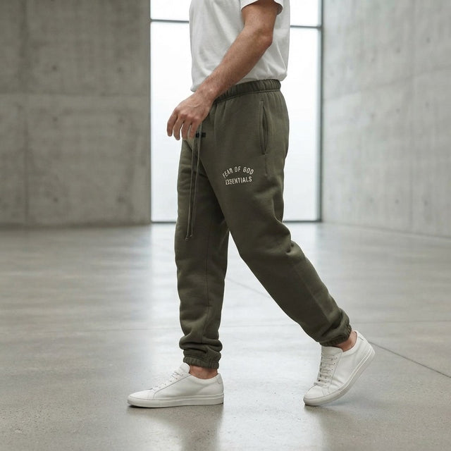 FEAR OF GOD ESSENTIALS Unisex Sweatpants - Military Green