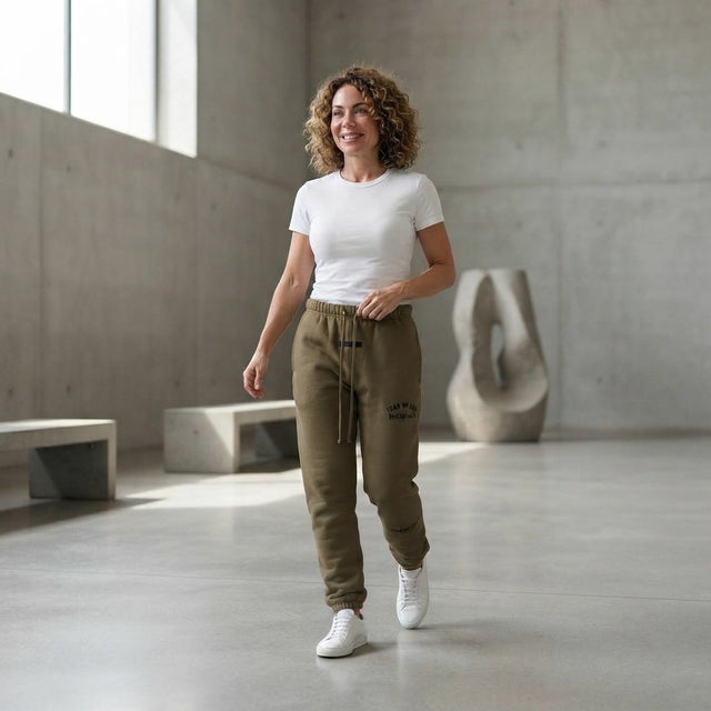 FEAR OF GOD ESSENTIALS Unisex Sweatpants - Olive Brown