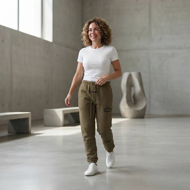 FEAR OF GOD ESSENTIALS Unisex Sweatpants - Olive Brown