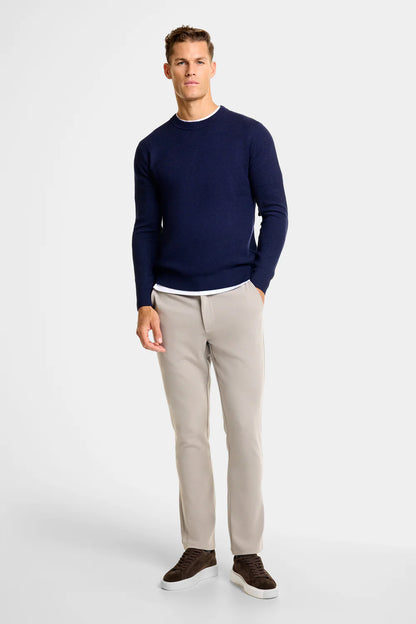 The Fabio Crewneck Sweater – Slim-Fit Jacquard Knit