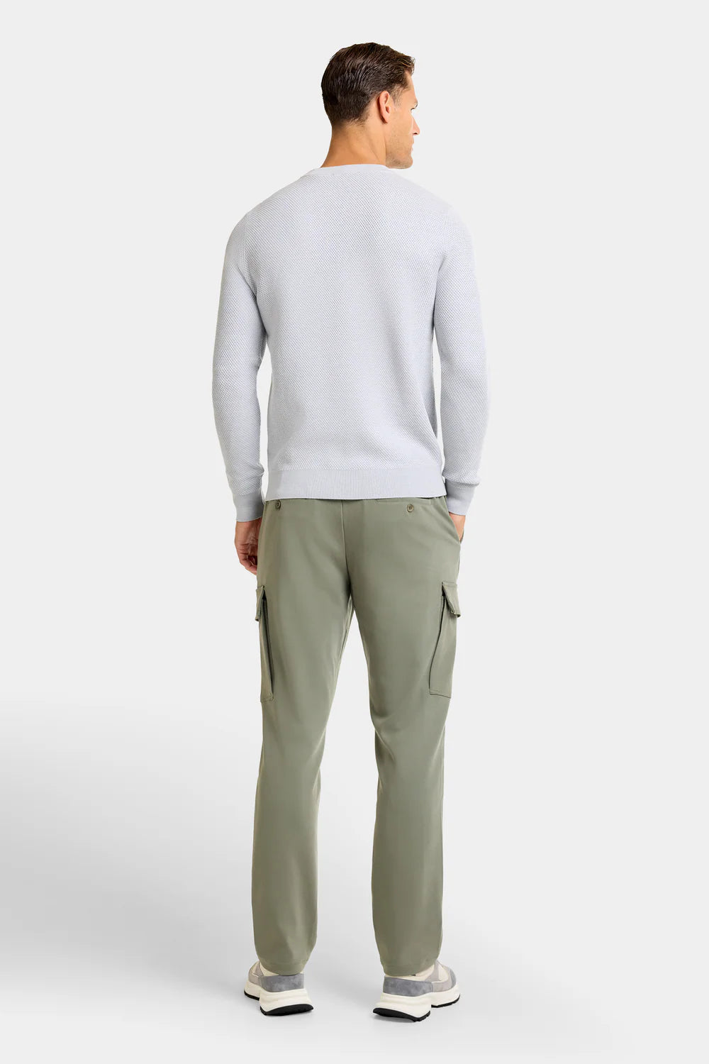 The Fabio Crewneck Sweater – Slim-Fit Jacquard Knit