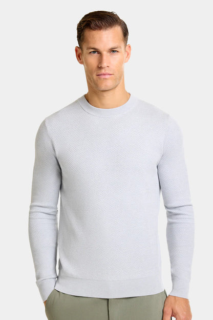 The Fabio Crewneck Sweater – Slim-Fit Jacquard Knit